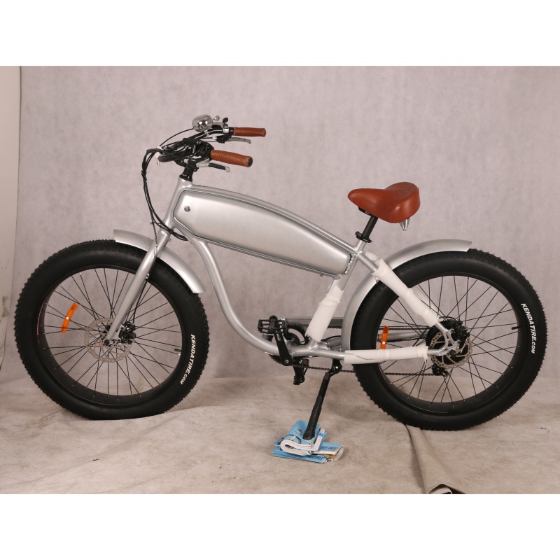 Hot Sales 500W 750W Cafe Racer Electric Bike Fat Tire Beach Cruiser Bicycle 26 Inch Retro Electric Bike