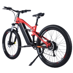 New Arrival Adult Electric Bike 500W 48V Full Suspension Mountain E Bike 27.5 x2.8 Fat Tyre Electric Bicycle 1000W Max