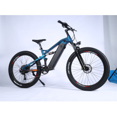 New Arrival Adult Electric Bike 500W 48V Full Suspension Mountain E Bike 27.5 x2.8 Fat Tyre Electric Bicycle 1000W Max