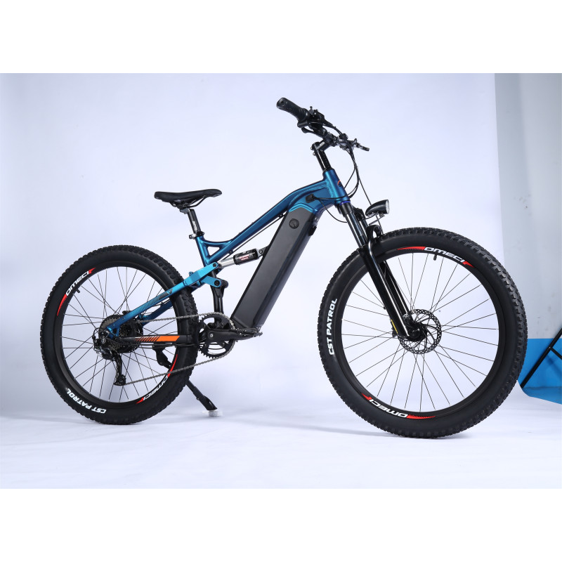 New Arrival Adult Electric Bike 500W 48V Full Suspension Mountain E Bike 27.5 x2.8 Fat Tyre Electric Bicycle 1000W Max