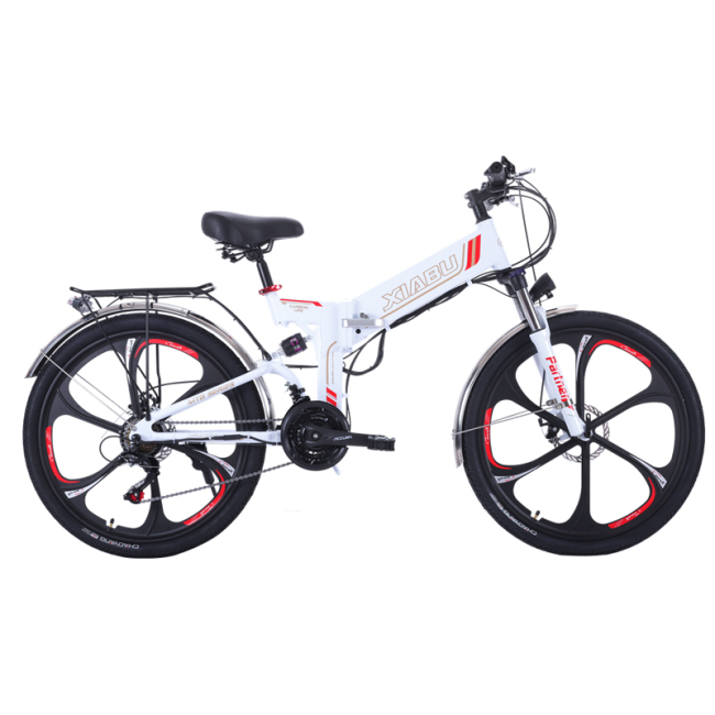 2020 New Arrival 21 Speed Folding E-bike Bicicleta Electrica Motos Electricas With Double Disk Brakes LCD Display