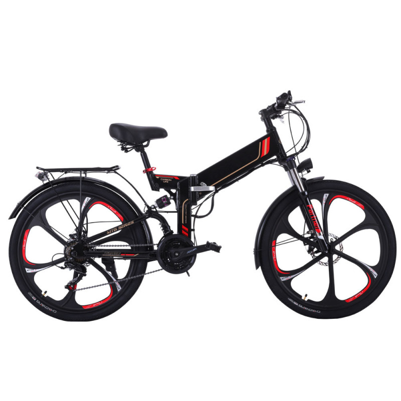 2020 New Arrival 21 Speed Folding E-bike Bicicleta Electrica Motos Electricas With Double Disk Brakes LCD Display