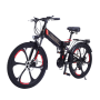 2020 New Arrival 21 Speed Folding E-bike Bicicleta Electrica Motos Electricas With Double Disk Brakes LCD Display