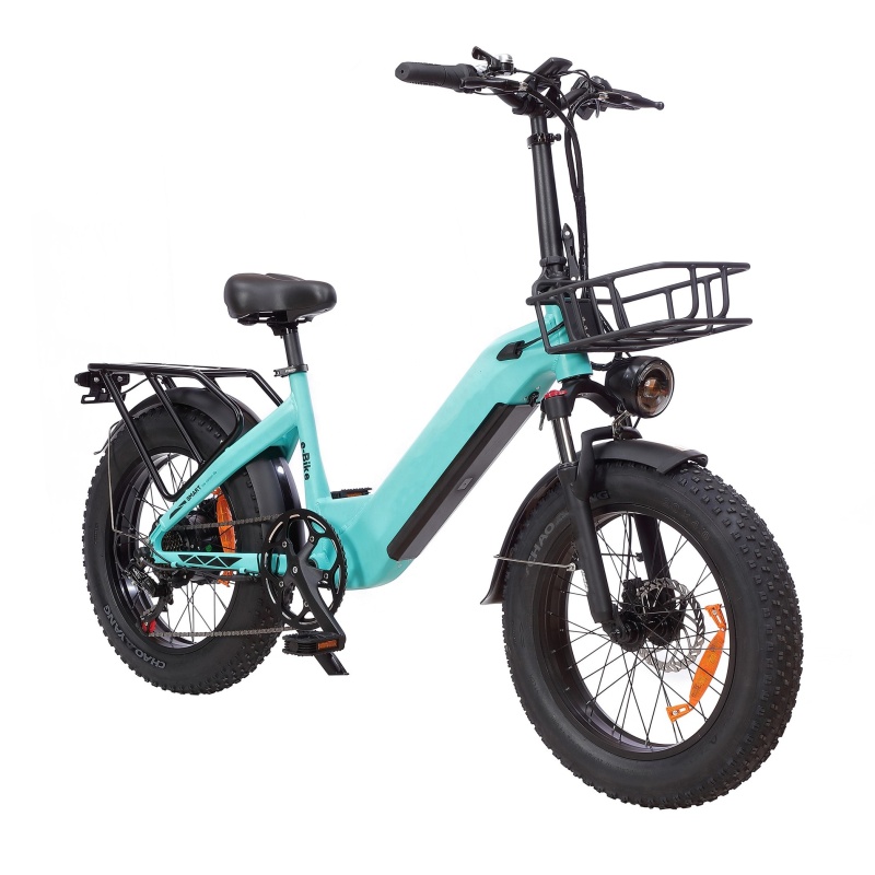 EU Stock Unisex 500W Adult Electric Bike 20 Inch 4.0 Fat Tyre Electro Bike Lithium Battery Powered Bicycle Elektro Bike