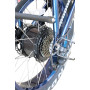 20 Inch Fat Tire Electric Bike with Blue Frame Foldable & down Tube Lithium Battery 3.5 Inch Big LCD Screen Disc Brake System