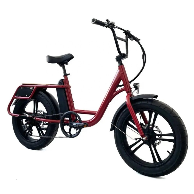 Low Cost 48V 500W Delivery Electric Bike All Terrain 20x4.0 Fat Tire Long Tail Cargo Bike E Bicycle