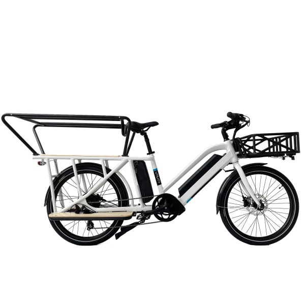 Long Range Dual Battery 48V 500W Cargo Bike Elektro Ebike E-Cargo Family E Fahrrad mit Gepäckträger Kinderleitplanke