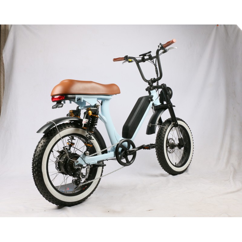 High Speed 52V 1000W Electric Fat Bike Full Suspension E Bike 1500W Max 60Km/h Speed