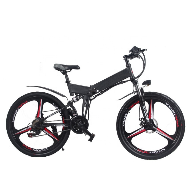 3 Spoke 21 Speed Full Suspension Ebike Full Suspension Electric Bike Off Road Electric Bike With 48V Lithium Battery