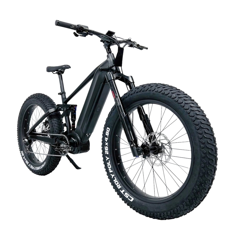 High Quality 48V 1000W Bafang Ultra M620 G510 Mid Drive Motor Full Suspension Fat Tire Electric Bike Hunting Ebike 160N.M Torque