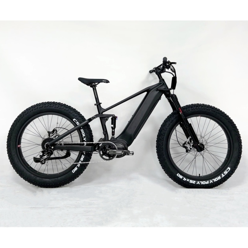 High Quality 48V 1000W Bafang Ultra M620 G510 Mid Drive Motor Full Suspension Fat Tire Electric Bike Hunting Ebike 160N.M Torque
