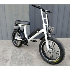 New Step Through Fat Electric Bike E-Bike Full Suspension Electric Fat Bike With Long Comfortable Seat
