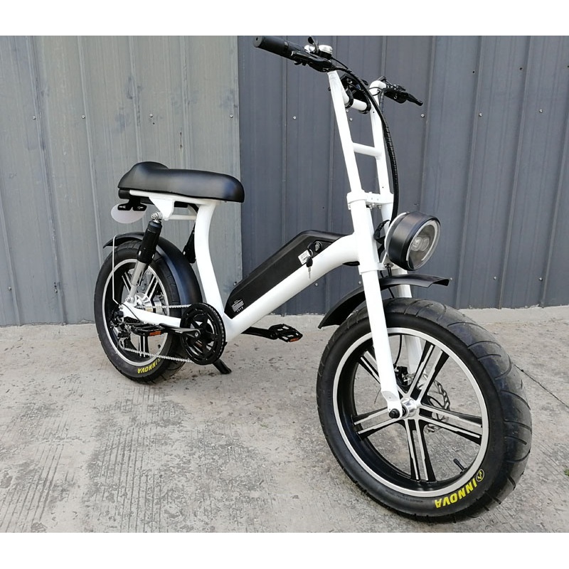 New Step Through Fat Electric Bike E-Bike Full Suspension Electric Fat Bike With Long Comfortable Seat