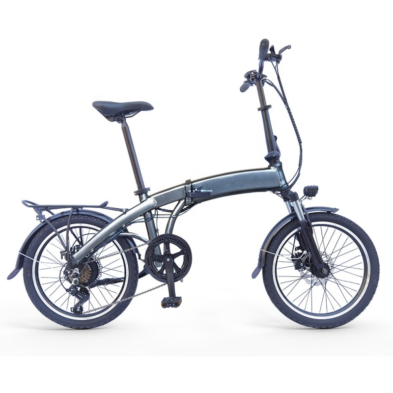Ready To Ship 20 Inches Folding E-Bike 36V 350W Portable Electric Foldable Bicycle With 36V 7.8Ah Hidden Battery