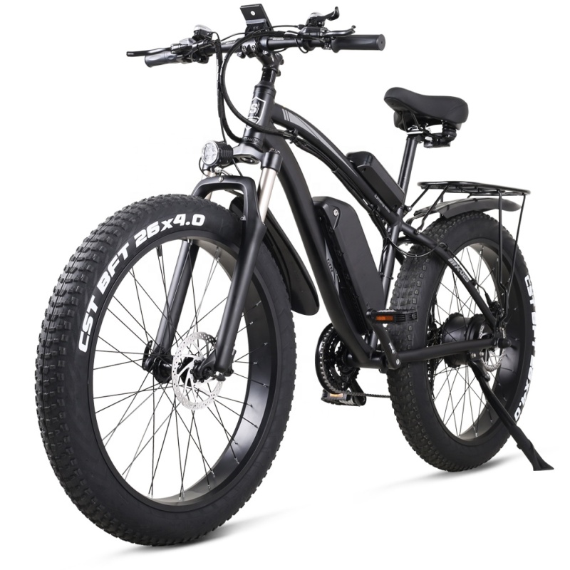 48V 1000W Electric Bike With 26"x4.0 Fat Tire Ebike Hydraulic Oil Disk Brakes 21 Speed E Bike 1000W