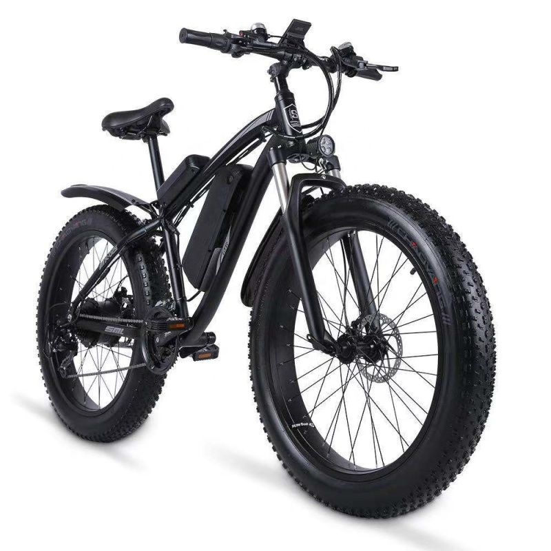 48V 1000W Electric Bike With 26"x4.0 Fat Tire Ebike Hydraulic Oil Disk Brakes 21 Speed E Bike 1000W