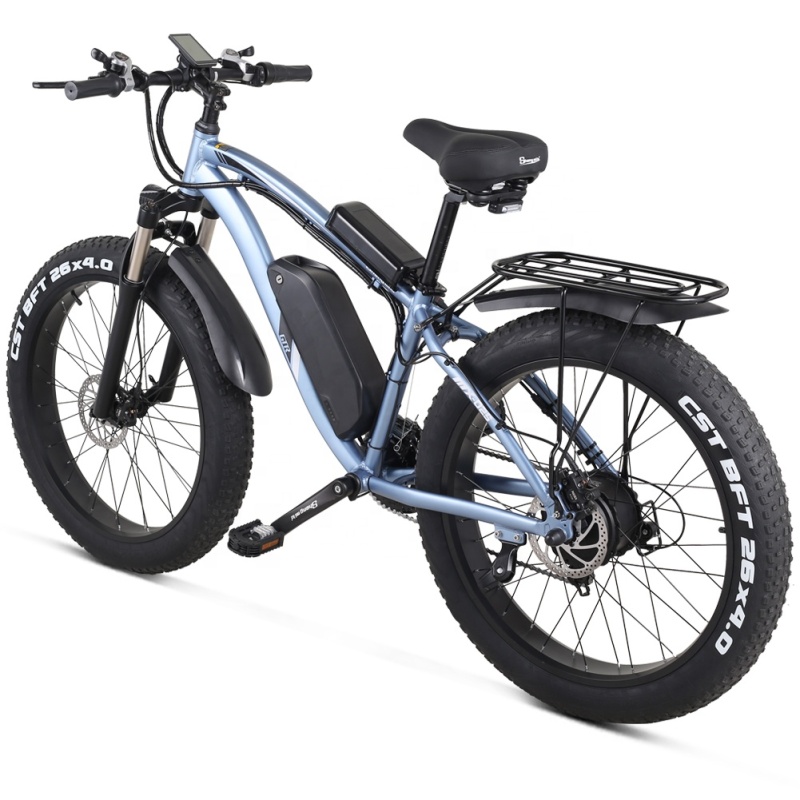 48V 1000W Electric Bike With 26"x4.0 Fat Tire Ebike Hydraulic Oil Disk Brakes 21 Speed E Bike 1000W