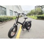 Full Suspension 48V 500W Foldable Electric Motor Cycle 20
