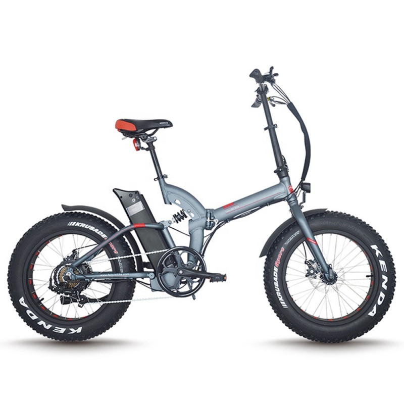 Full Suspension 48V 500W Foldable Electric Motor Cycle 20