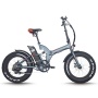 Full Suspension 48V 500W Foldable Electric Motor Cycle 20