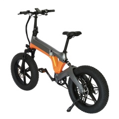 Exclusive Patent 48V 500W Magnesium Alloy Full Suspension Fat Tire Full Electric Bike Integrated Molding Frame Folding Bike
