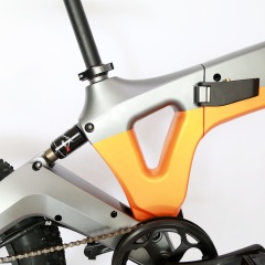 Exclusive Patent 48V 500W Magnesium Alloy Full Suspension Fat Tire Full Electric Bike Integrated Molding Frame Folding Bike
