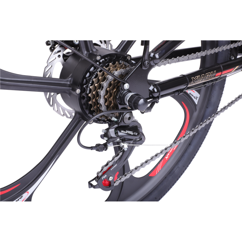 21 Speed 48V 250W 350W Ebike Black White Folding Electric Bike With CE Certificate