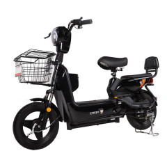 Strong Practical Electric Bicycle 48V 500W Moped Style Electric Bike With Basket and Backrest Ideal For City Shopping