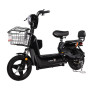 Strong Practical Electric Bicycle 48V 500W Moped Style Electric Bike With Basket and Backrest Ideal For City Shopping