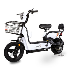 Strong Practical Electric Bicycle 48V 500W Moped Style Electric Bike With Basket and Backrest Ideal For City Shopping