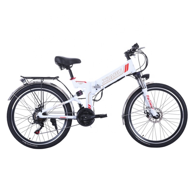 2019 Promotional Low Cost 26 Inches Electric Bike Foldable Lithium Battery E Bike With 3*7 Speed Gears