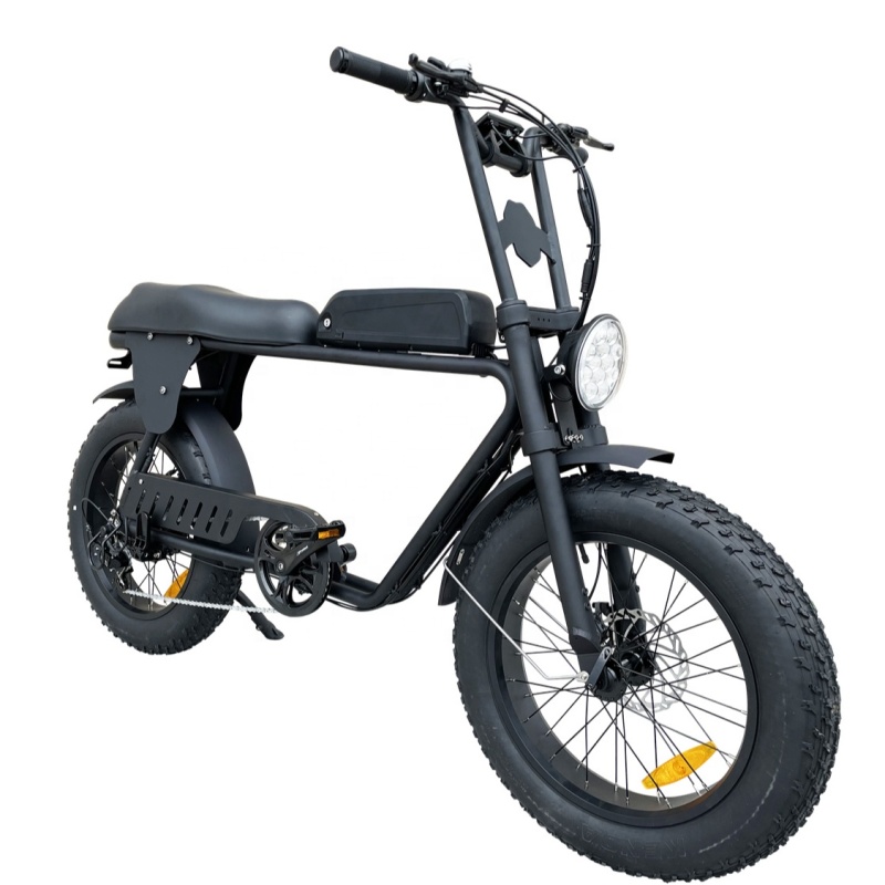 High Quality Electric Fat Tire Bike 500W 750W 1000W Super Enduro Ebike Retro Moped Bicycle Electric FTB 73