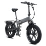 48V 750W Full Suspension Electric Bicycle 20 Inch Fat Tire Folding El Bike Fatbike Max Speed Power E Bicycle