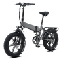 48V 750W Full Suspension Electric Bicycle 20 Inch Fat Tire Folding El Bike Fatbike Max Speed Power E Bicycle