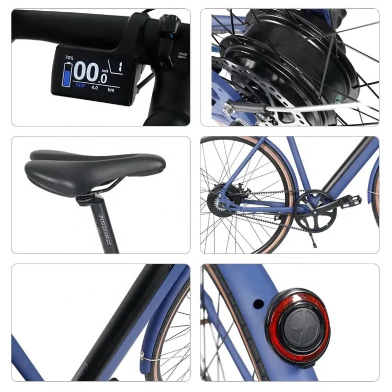 High Quality 700C 28 Inch Road Bike Gates Carbon Belt Drive Electric Off Road Bike Cool Electric Cycle