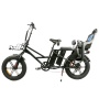 Wholesaler Long Range Fat Tire 500W 750W 48V Dual Battery Electric Bike Heavy Duty Delivery Bike E Bicycle With Baby Seat