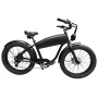 1000W Beach Cruiser Bicycle 26 Inch Retro Electric Heavy Bike Hybrid Bike Retro Ebike With 20Ah Hidden Battery