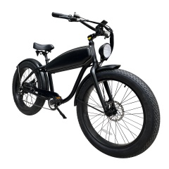 1000W Beach Cruiser Bicycle 26 Inch Retro Electric Heavy Bike Hybrid Bike Retro Ebike With 20Ah Hidden Battery