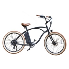 Vintage Electric Beach Cruiser Bicycle 48V 500W Beach Cruiser Electric Bike Ebike Beach Cruiser With 26