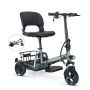 Small 3 Wheel Electric Scooter for Adults Fully Enclosed Folding Mobility Tricycle Light Weight 350W Motor 60KM Range per Charge