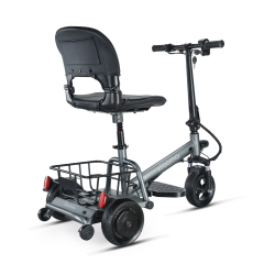 Small 3 Wheel Electric Scooter for Adults Fully Enclosed Folding Mobility Tricycle Light Weight 350W Motor 60KM Range per Charge