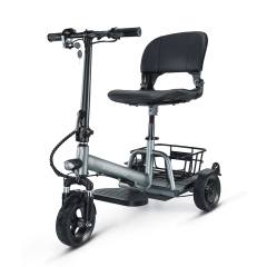 Small 3 Wheel Electric Scooter for Adults Fully Enclosed Folding Mobility Tricycle Light Weight 350W Motor 60KM Range per Charge