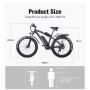 Ready to Ship 21 Speed Electric Bike 1000W Electric Mountain Bike Bicycle With 48V 17Ah Lithium Battery