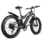 2021 New Arrival Adult Electric Bike Fat Tyre E Bike Mountain 1000W 48V Full Suspension Electric Bicycle 1000W