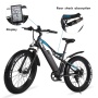 2021 New Arrival Adult Electric Bike Fat Tyre E Bike Mountain 1000W 48V Full Suspension Electric Bicycle 1000W