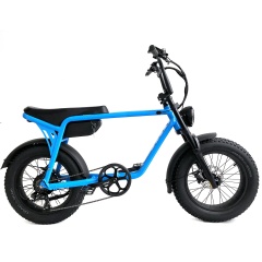 Super Bright Blue 500W 750W Fat Tire Electric Bike 20X4.0 Unfoldable Fat E Bike Motorcycle Fast Than 73