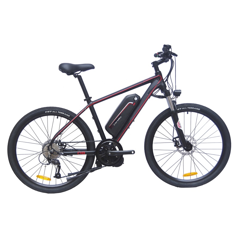 Ready To Ship 48V 350W Bafang Mid Drive Motor Electric Bicycle  9 Speed Gears E Bike MTB Electric Moutain Bike