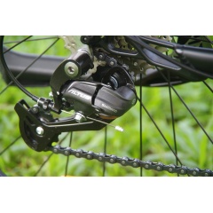 Ready To Ship 48V 350W Bafang Mid Drive Motor Electric Bicycle  9 Speed Gears E Bike MTB Electric Moutain Bike