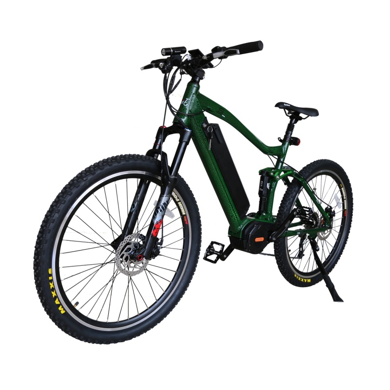 Bafang M620 1000W Mid Drive Motor Electric Bike Full Suspension E Bike G510 Hunting Bike With 48V 17.5Ah 21Ah Battery