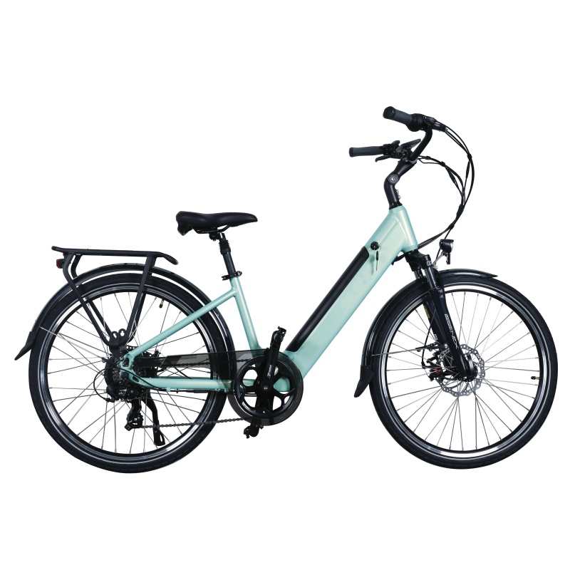 Cheap 48V 26Inch Electric Bicycle E Bike 350W City Bike Step Through Bici Elettrica With 9.6Ah Hidden Battery